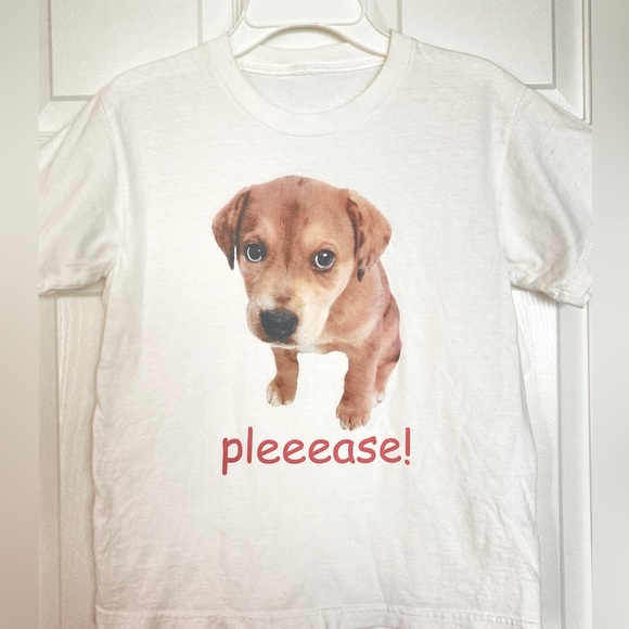 Vintage Other - Dog Lover T shirt kids Graphic T White shirt short sleeves puppy dog graphic